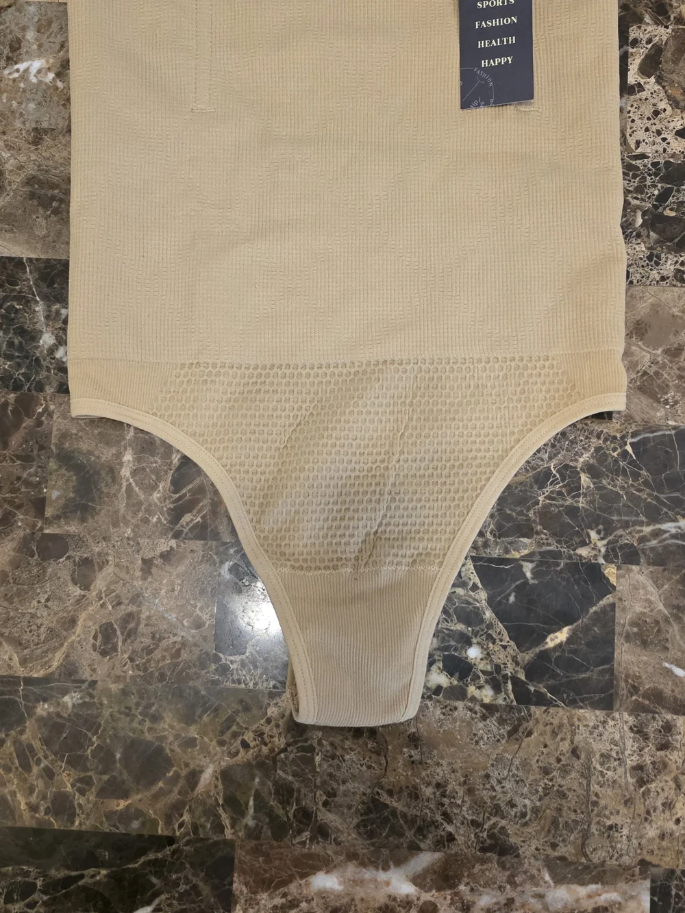 High-Waist Shapewear Brief - Beige S/m